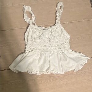 Moon ruffle river top size small